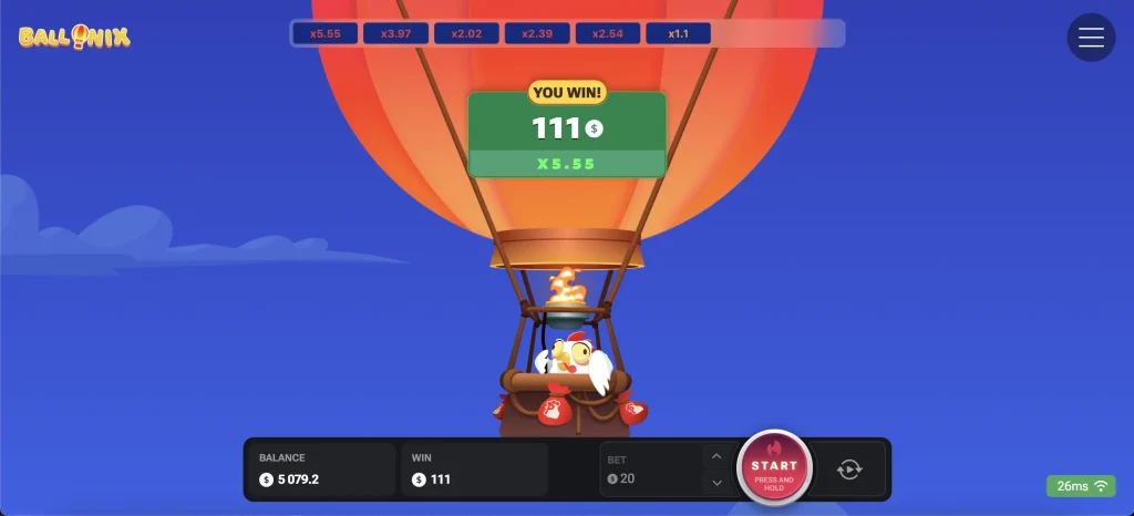 Ballonix Game Winning